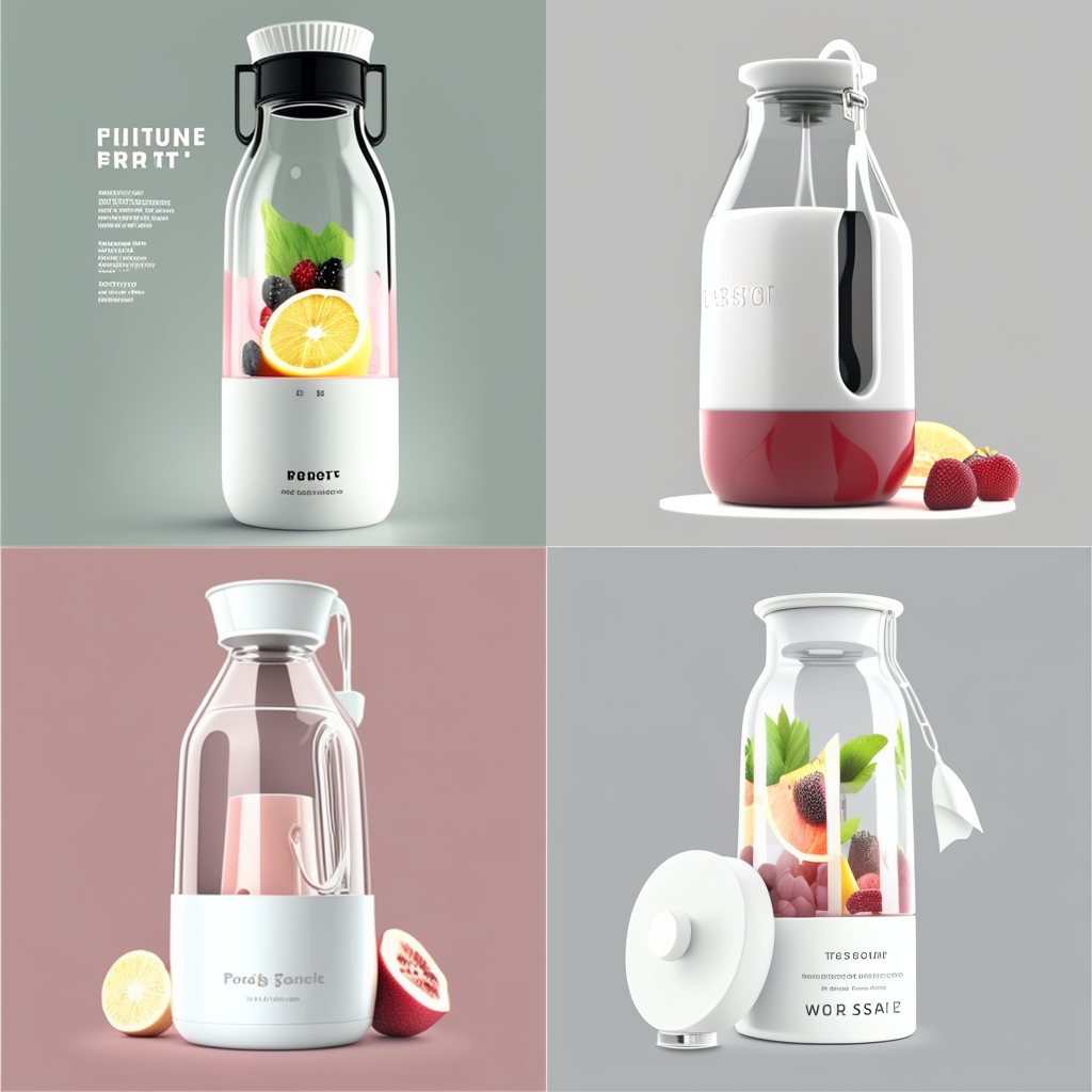 The FreshJuice MAX Portable Blender Prototypes.